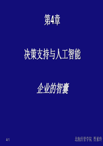 MIS讲4-决策支持和人工智能