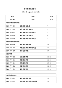 餐饮部上墙制度最新版