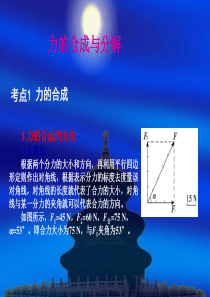 高中物理基础复习课件：2.2力的合成与分解