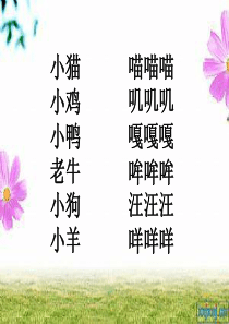 习作4 象声词 (课件整合)