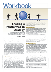 Shaping a Transformation Strategy