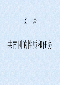 88共青团的性质和任务