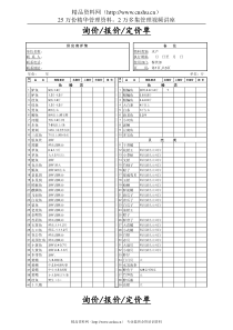 餐饮采购报价单4-水产类1