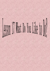 What do you like to do.ppt