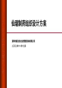 仙琚制药组织设计方案