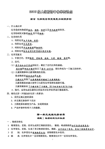 2015年人教版初中化学新版上、下册知识点系统归纳