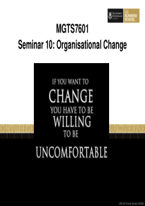 组织行为学课件Organisational Change