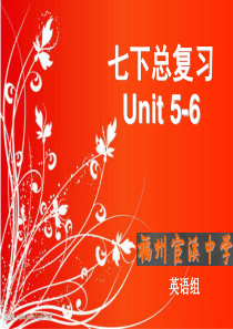 仁爱英语中考总复习七上unit5-6复习