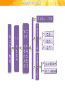 高中数学人教A版必修五同步课堂配套课件第二章 2.2 等差数列 第二课时 等差数列的性质及应用