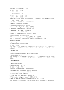 有关英语语法中《句子成分及五种基本句型》问题_附有习题及答案概要