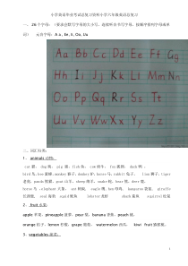 小学英语毕业考试总复习资料小学六年级英语总复习