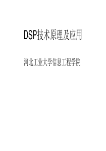 DSP技术原理及应用