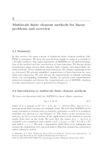 2 Multiscale finite element methods for linear pro