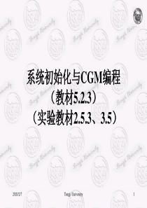 系统初始化与CGM编程