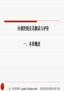 内部控制及其测试与评价--内部控制定义与内部控制目标(ppt 43)