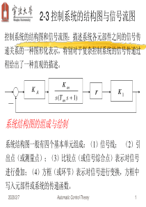 控制系统的结构图与信号流图