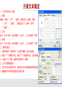 方案文本规定