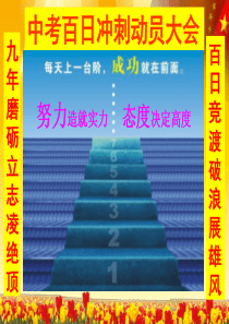 中考动员大会PPT