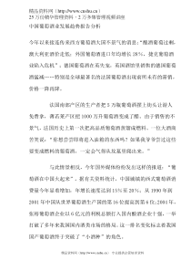 中国葡萄酒业发展趋势报告分析(DOC 4)