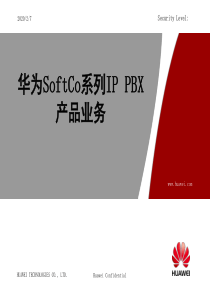 华为SoftCo系列IP PBX产品业务(C20100727)