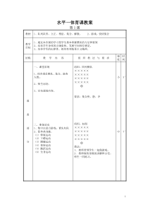 水平一教案1-2年级