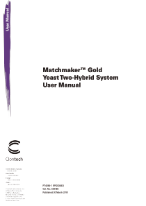 clontech-Matchmaker_Gold Yeast Two-Hybrid System U