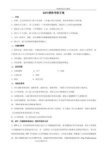 某某公司KPI绩效考核方案