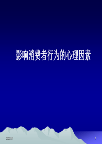 消费者的个性心理与消费者行为全解