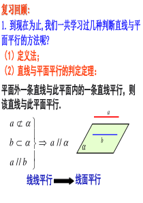 平面与平面平行的判定定理