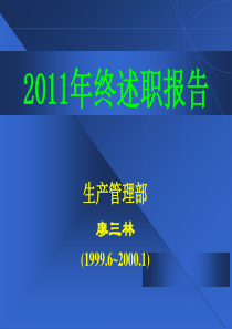 2011年终述职报告