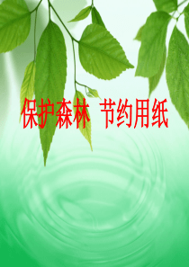 保护森林节约用纸