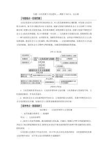 24人教版新课标高考二轮专题辅导与测试第一部分：模块三复习方案第一步专题二：1.文化的多样性与文化传