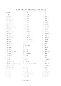 新版中日交流标准日本语初级上下册单词测试