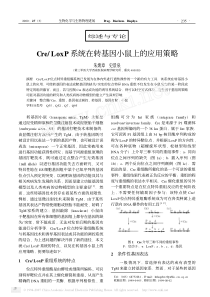 Cre-LoxP系统在转基因小鼠上的应用策略