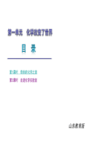 2010届九年级化学中考复习课件：第一单元_化学改变了世界鲁教版