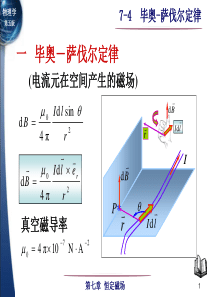 7-4 毕奥-萨伐尔定律