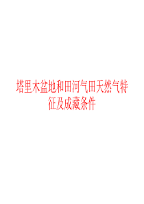 塔里木盆地和田河气田天然气特征及成藏条件