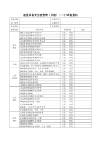 设备物资管理手册附表