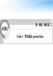 Unit4-Wildlife-protection词汇课件-新人教版必修3