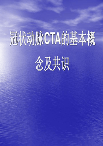 冠状动脉CTA诊断资料