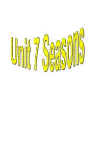 8A Unit7 Seasons ReadingI 课件(30张ppt)汇总