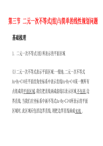 2011年高考数学总复习精品课件_二元一次不等式(组)与简单的线性规划问题[1]