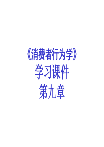 第九章：社会阶层与消费者行为