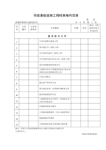 市政省统表