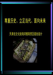 天津古文化街海河楼商贸区项目规划设计方案