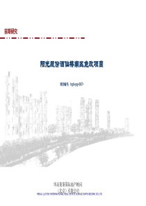 华高莱斯-北京阳光股份酒仙桥南区危改项目顾问报告289PPT-14M