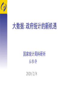 《大数据政府统计的新机遇》经典培训课件