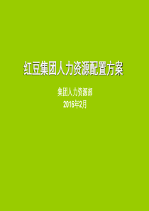 红豆集团人力资源配置方案