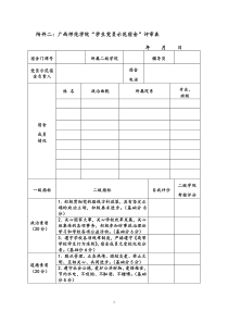 广西师院“学生党员示范宿舍评审表”