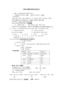 2017高中生物会考复习知识点